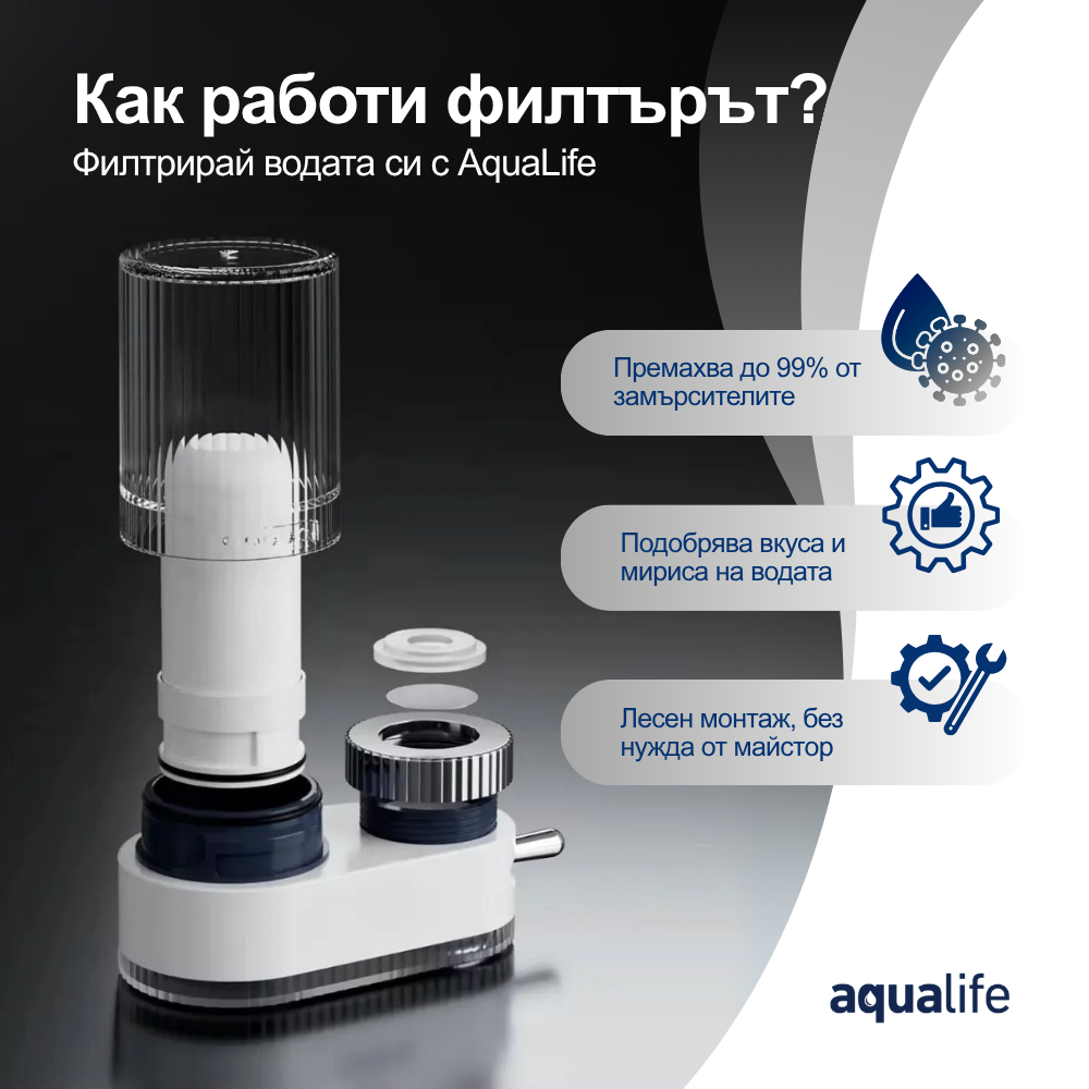 5в1 Филтрираща Система за Чешмяна Вода - Aqua Life Bulgaria